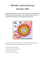Dấu hiệu cơ thể chuyển sang giai đoạn AIDS ppsx