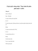 Cấp lại giấy chứng nhận 