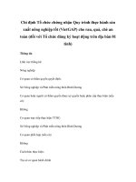 Chỉ định Tổ chức chứng nhận Quy trình thực hành sản xuất nông nghiệp tốt (VietGAP) cho rau, quả, chè an toàn (đối với Tổ chức đăng ký hoạt động trên địa bàn 01 tỉnh ) pot