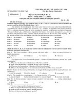 Đề luyện thi kỳ 2-Anh12-2