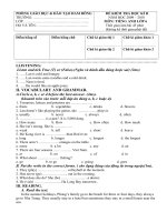 Đề thi AV 6 năm 2009 2010