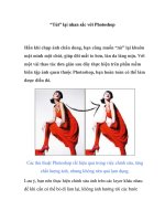 “Tút” lại nhan sắc với Photoshop- P1 ppsx