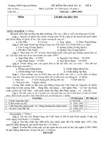 ĐỀ KIỂM TRA HKII - ĐỀ 1 - LS 9