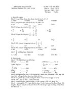 de hiem tra kien thuc tong hop cuoi nam lop 4