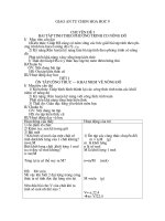 chuyen de on thi hoc ki II mon hoa 9