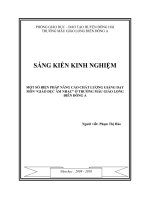 Kinh nghiệm nang cao chat luong giang dạy mon giao duc am nhac truong mau giao