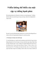 9 điều không thể thiếu của một cặp vợ chồng hạnh phúc ppt