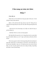 Cẩm nang an toàn sức khỏe - Phần 7 pps