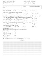 kiểm tra một tiết tuần 34