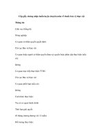 Cấp giấy chứng nhận huấn luyện chuyên môn về thuốc bảo vệ thực vật Thông pptx