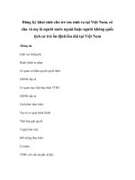 Đăng ký khai sinh cho trẻ em sinh ra tại Việt Nam, có cha và mẹ là người nước ngoài hoặc người không quốc tịch cư trú ổn định lâu dài tại Việt Nam pdf