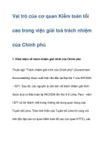 Vai trò của cơ quan Kiểm toán tối cao ppsx