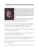 Những bước tiến trong chữa trị ung thư pdf