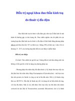 Điều trị ngoại khoa đau thần kinh toạ do thoát vị đĩa đệm docx