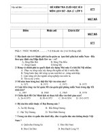 Sử Địa 5 HK 2 (SM)