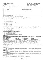 Công nghệ 6 _ Đáp án HK 2 ( 09-10)