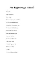 Phê duyệt đơn giá thuê đất pptx