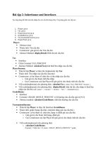 Bài tập Inheritance and Interfaces ppt