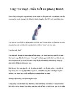 Ung thư ruột - hiểu biết và phòng tránh pptx