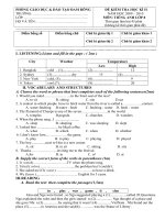 Đề thi AV 8 năm 2009 2010