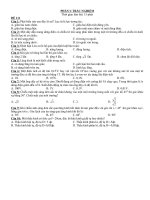 đề kiểm tra học kì 2 năm học 2009-2010