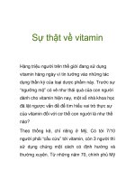 Sự thật về vitamin pptx