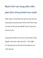 Muôn hình vạn trạng phần mềm giao dịch pot
