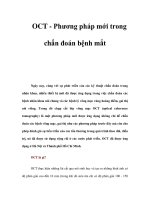 OCT - Phương pháp mới trong chẩn đoán bệnh mắt pdf