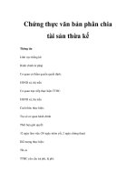 Chứng thực văn bản phân chia tài sản thừa kế pot