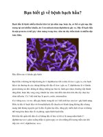Bạn biết gì về bệnh bạch hầu? ppt