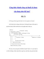 Công thức thành công cai thuốc lá được vận dụng như thế nào? (Kỳ 2) docx
