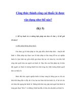 Công thức thành công cai thuốc lá được vận dụng như thế nào? (Kỳ 5) doc