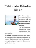 7 cách lý tưởng để đón chào ngày mới docx