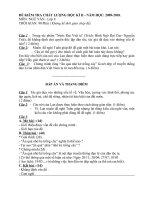 ĐỀ KIỂM TRA HỌC KÌ II- VĂN 8