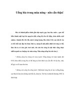 Uống bia trong mùa nóng - nên cẩn thận! pptx