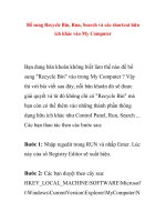 Bổ sung Recycle Bin, Run, Search và các shortcut hữu ích khác vào My Computer potx