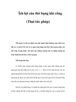 Ích lợi của thở bụng khí công (Thai tức pháp) pot