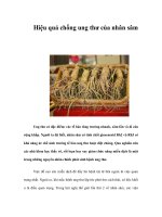 Hiệu quả chống ung thư của nhân sâm docx