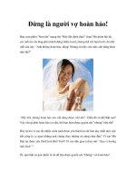 Đừng là người vợ hoàn hảo! ppt