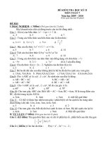 ĐỀ KIỂM TRA HỌC KỲ 2 TOÁN 7 (1) ĐÁP ÁN MA TRẬN