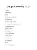 Giải quyết tranh chấp đất đai doc