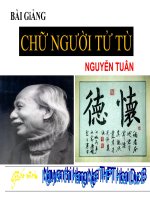 bài giảng chữ người tử tù