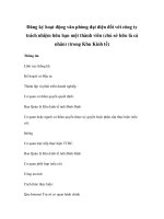 Đăng ký hoạt động văn phòng đại diện đối với công ty trách nhiệm hữu hạn một thành viên (chủ sở hữu là cá nhân) (trong Khu Kinh tế) ppt