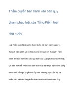 Thẩm quyền ban hành văn bản quy phạm pháp luật pot