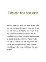 Tiếp cận hóa học xanh pptx