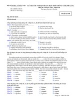 Đề thi TN THPT 2008- Anh9