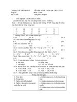 Đề thi 7 HK II