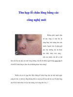 Thu hẹp lỗ chân lông bằng các công nghệ mới ppsx