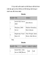 Thiết kế và Thực hiện một cơ sở dữ liệu SQL Server- P5 pptx