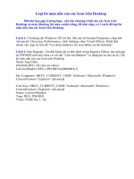 Bỏ màu nền ở các Icon trên Desktop